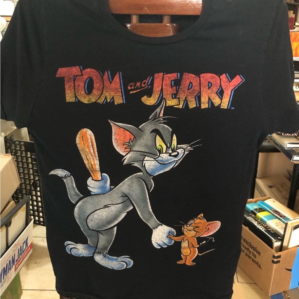 Tom and Jerry Kids Graphic Tee - Black